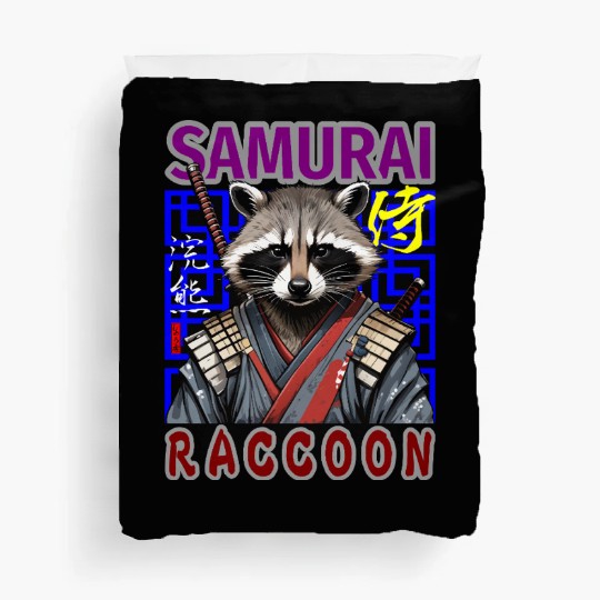 Samurai Raccoon Duvet Covers