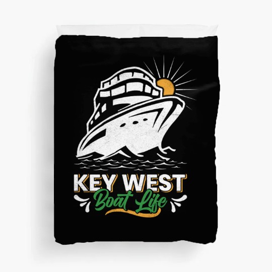 KEY-WEST BOAT LIFE Sailing Florida Keys West Keys Duvet Covers