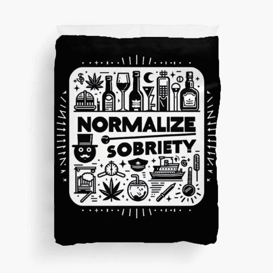 Normalize Sobriety 10 Duvet Covers