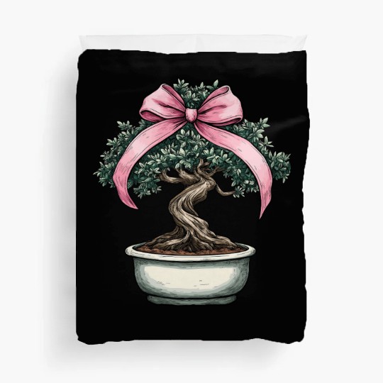 Coquette Bow Bonsai Japanese Zen Mothers Day Duvet Covers