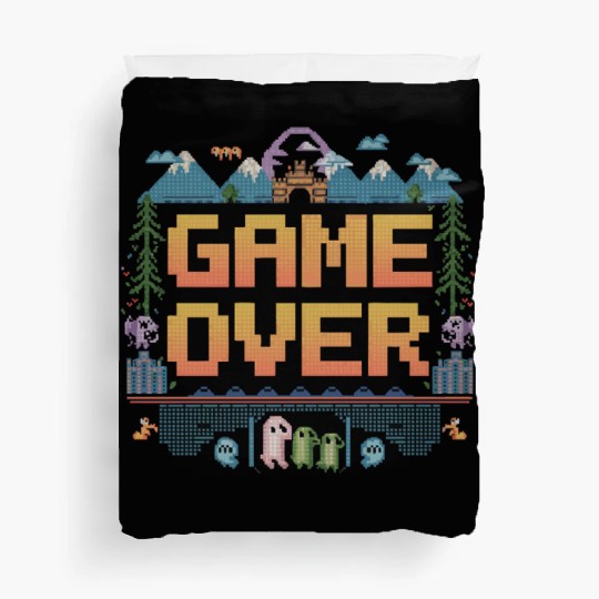 Nostalgic Retro Gamer Apparel Duvet Covers