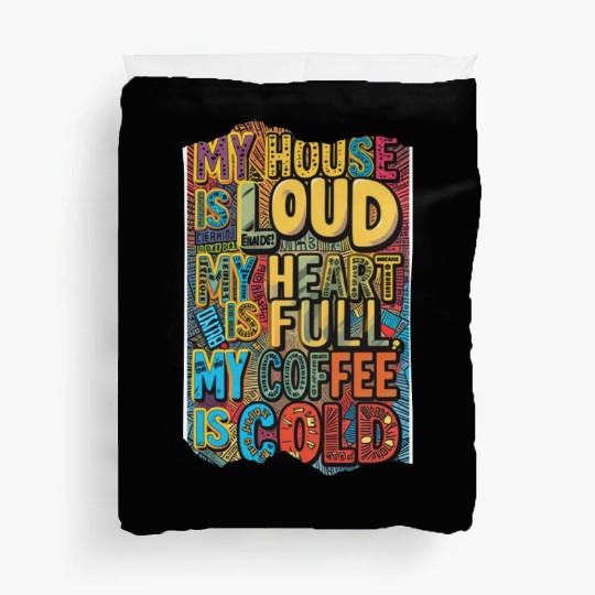 Parenting on hard mode Neurodivergent edition Duvet Covers