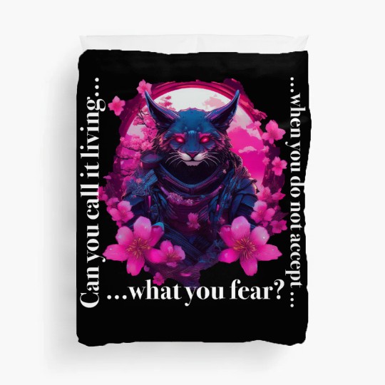 Fear makes us human Duvet Covers