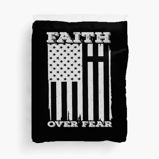 Faith Over Fear Happy Easter Duvet Covers