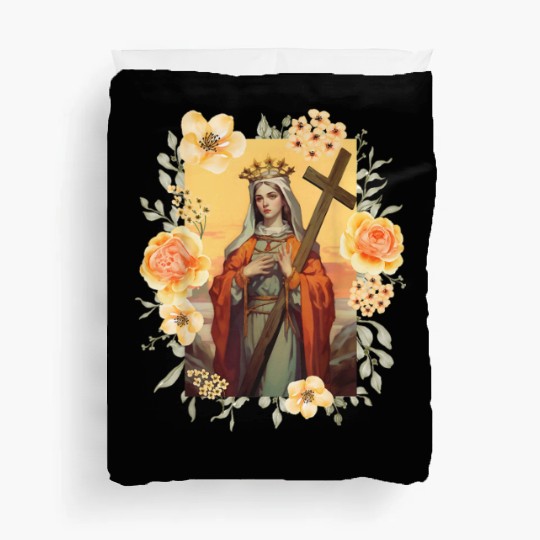 St Helena The True Cross and Church Duvet Covers
