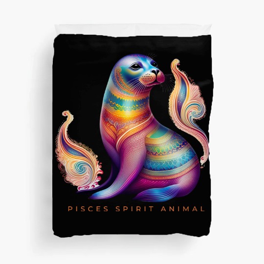 Pisces Spirit Animal Seal Alebrije Female Duvet Covers
