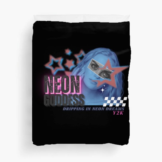 Neon Goddess Y2K Duvet Covers Design