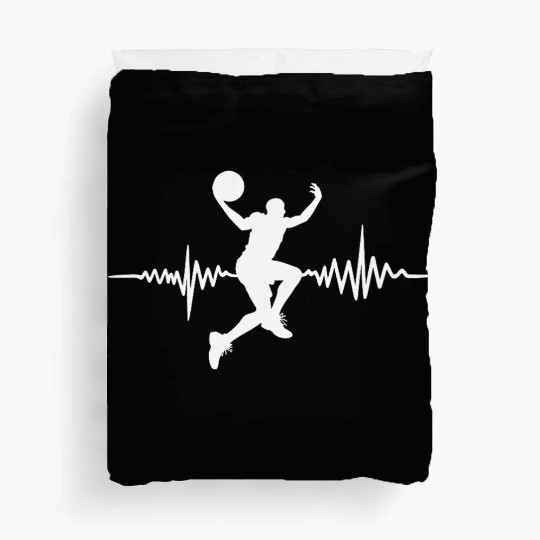 Basketball Heartbeat The hilarious best gift Duvet Covers