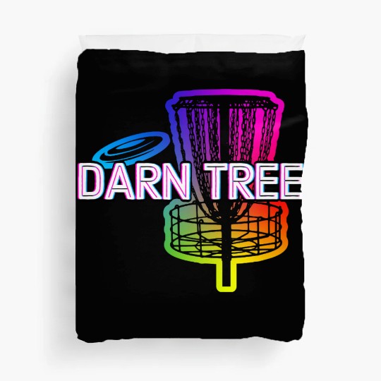 Darn Tree Disc Golf Funny Golfer Humor Outdoor Duvet Covers