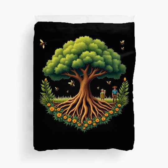 Tree of Life & Bees Duvet Covers