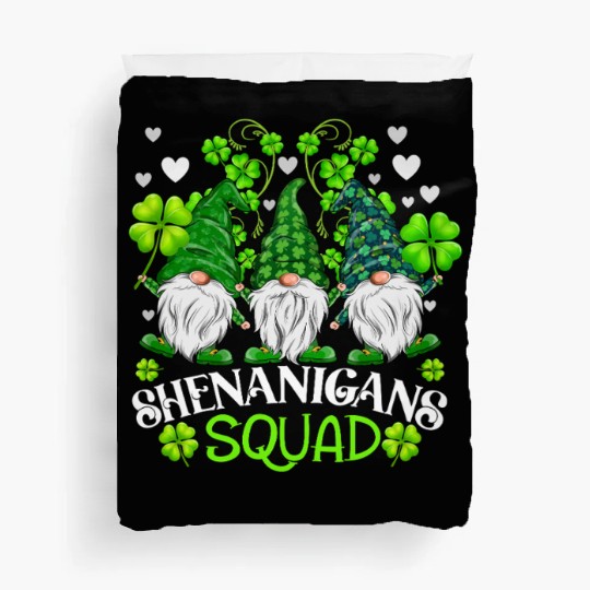 Shenanigans Squad St Patricks Day Gnomes Irish Duvet Covers