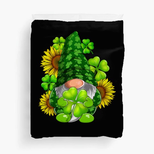 Cute Gnome Sunflower Happy St Patricks Day Duvet Covers
