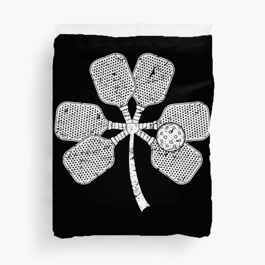 Pickleball Lucky St Patricks Day Shamrock Irish Duvet Covers