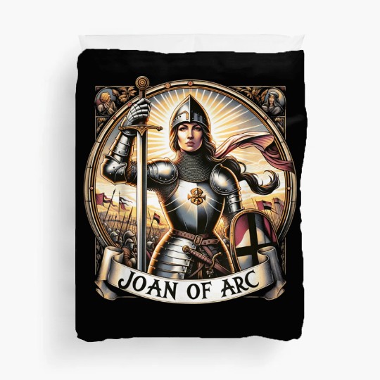 St Joan of Arc for Kids Cute Catholic Girl Saints Duvet Covers