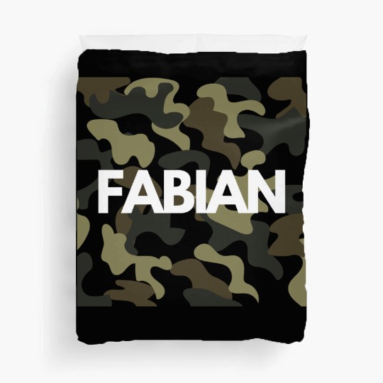 Fabian Name Duvet Covers Men Good Quality Camouflage