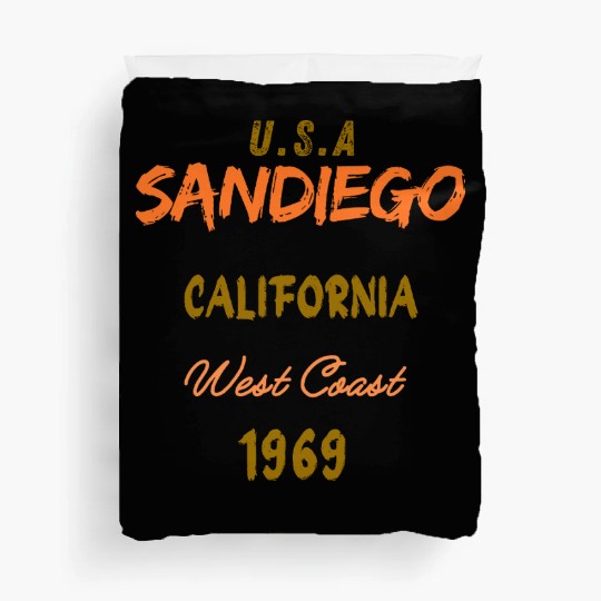 San Diego West Coast California America History Duvet Covers