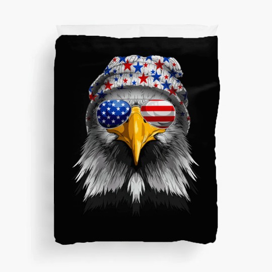 American Flag Patriotic Eagle 4th of July Duvet Covers