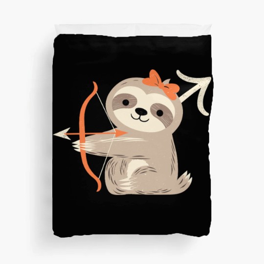 Sagittarius Zodiac Sloth Archer Design for Duvet Covers