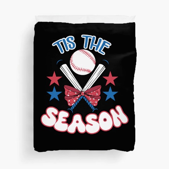 Tis the season - Baseball Mom Theme Duvet Covers