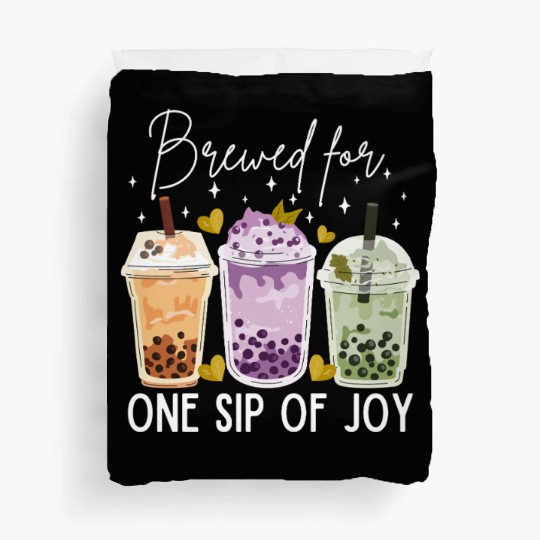 Boba tea lover Duvet Covers