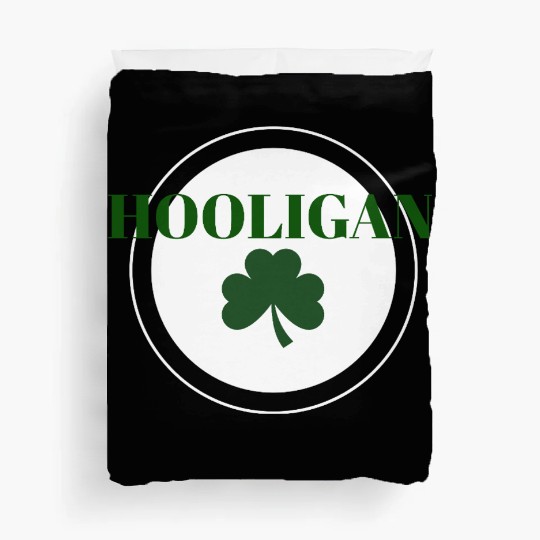 Hooligan with Clover Duvet Covers