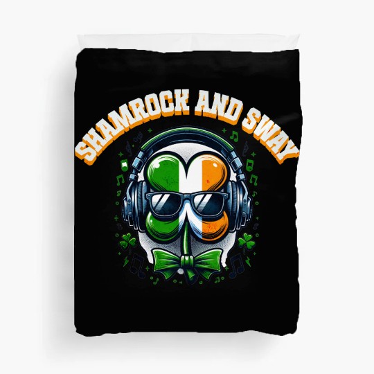 Clover Sway AI Graphic and Typography Duvet Covers