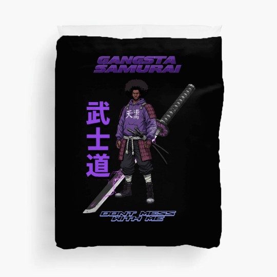 Gangsta Samurai - Afro Street Fighter Anime Manga Duvet Covers