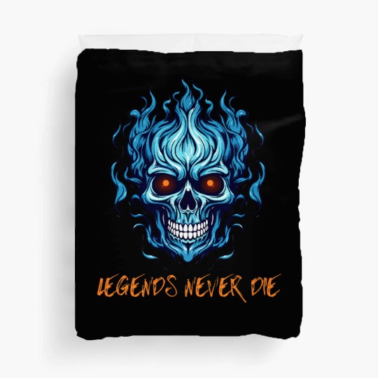 Legends never die Duvet Covers