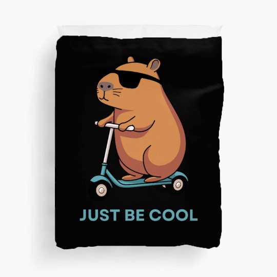 Just Be Cool – Chill & Funny Capybara Design! Duvet Covers