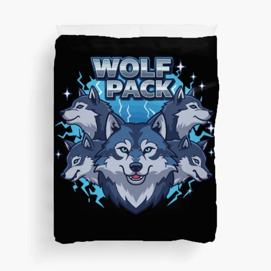 Wild Wolf Pack Power Duvet Covers