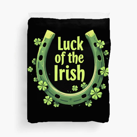 Luck of the Irish Horseshoe Design Duvet Covers