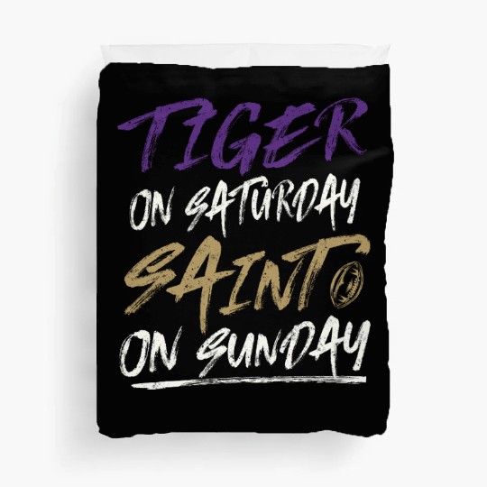 Tiger on Saturday Saint on Sunday Vintage Duvet Covers