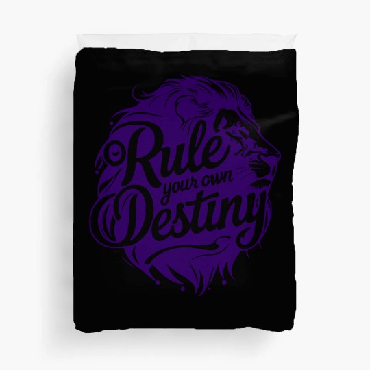 Rule Your Destiny Lion art & Design Duvet Covers