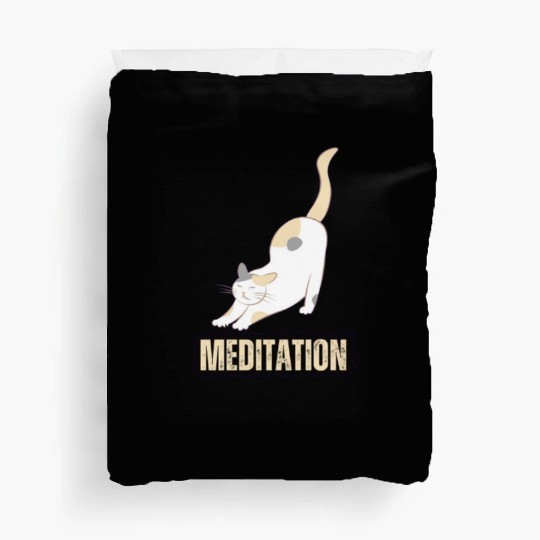 yoga, Meditation Duvet Covers