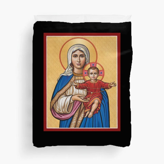 Holy Rosary Virgin Mary Catholic Rosary Duvet Covers
