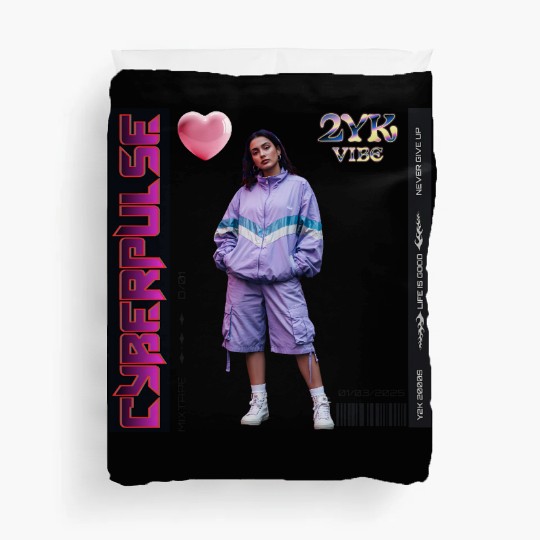 Y2K Vibes Cyberpulse Retro Duvet Covers