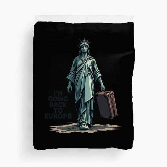 Funny Statue of Liberty USA America Sarcasm Duvet Covers