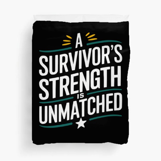 Cancer Survivor Chemotherapy Chemo Beat Cancer Duvet Covers