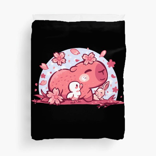Pink Spring Friends Duvet Covers