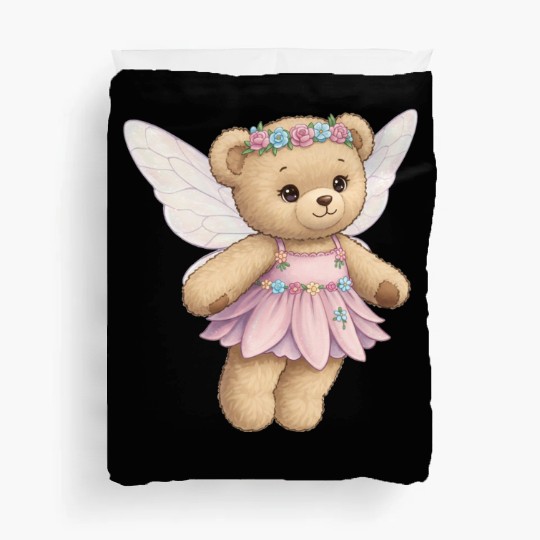 Teddy bear fairy Duvet Covers