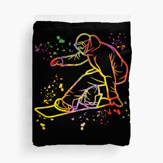 Snowboarder Snowboard Snowboarding Duvet Covers