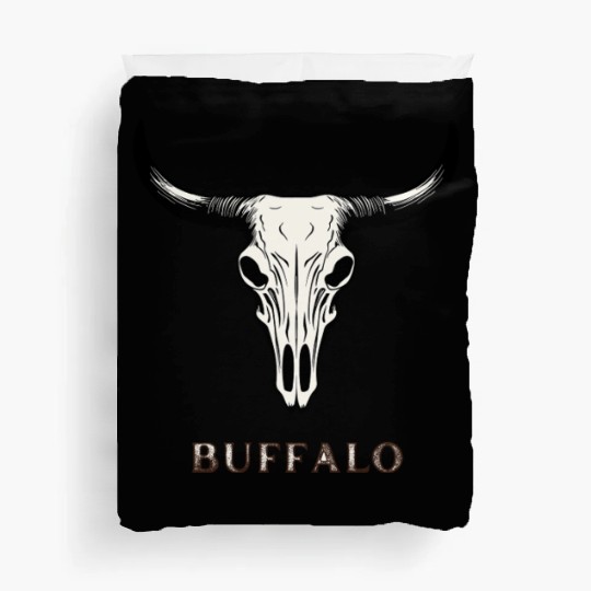 Buffalo Skull Art Duvet Covers