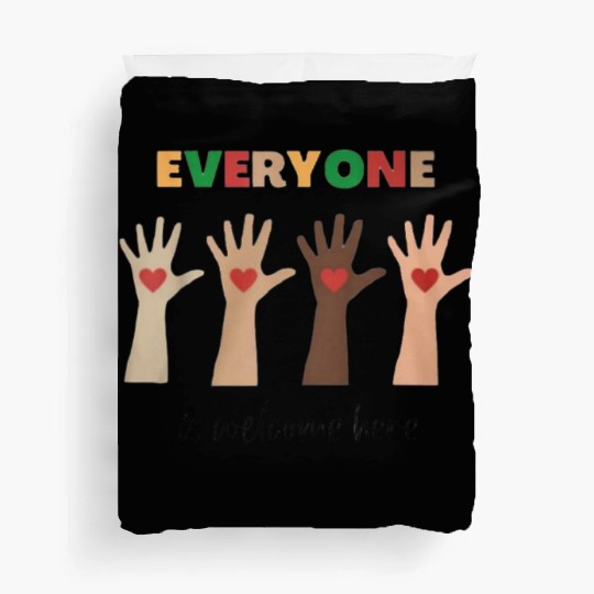 Everyone Is Welcome Here Idaho Teacher Duvet Covers