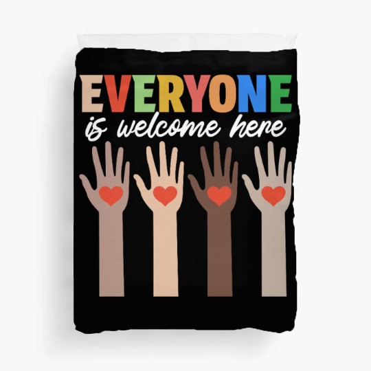 Everyone Is Welcome Here Idaho Teacher Duvet Covers