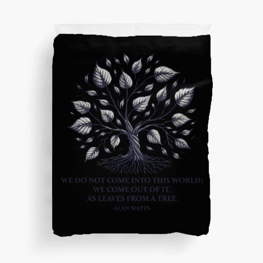 Alan Watts | Tree of Life & Spiritual Wisdom Duvet Covers