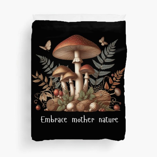 Embrace Mother Nature Mushroom Duvet Covers