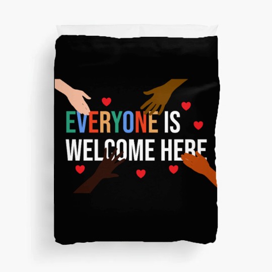 Everyone is welcome here Idaho Teacher Duvet Covers