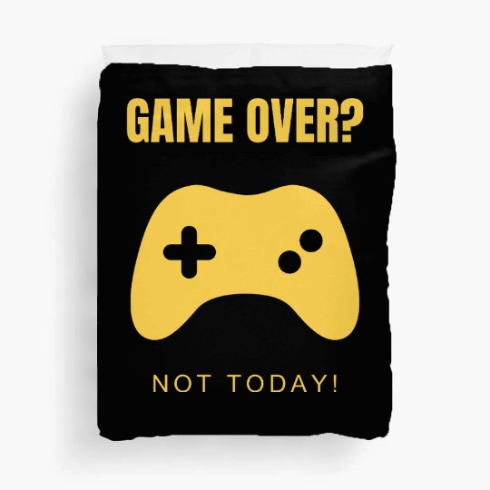 Game Over? Not Today! – Clean & Modern Gamer Duvet Covers
