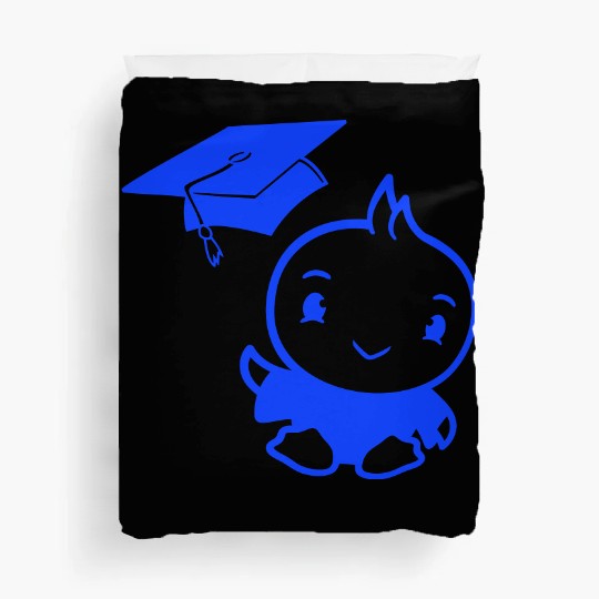Bird School College Graduation Hat Education Cute Duvet Covers