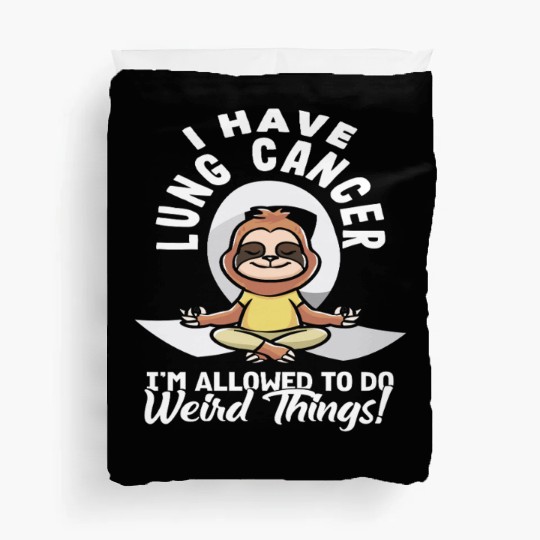 Lung Cancer Awareness Weird Things Duvet Covers